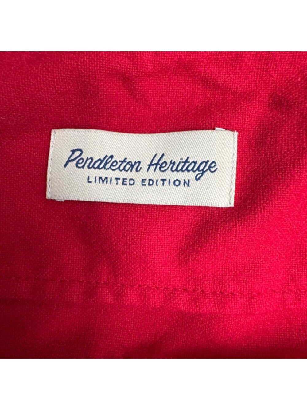 Pendleton Heritage Jacket Women Large Red Wool Limited Edition Made in USA READ - Picture 9 of 13